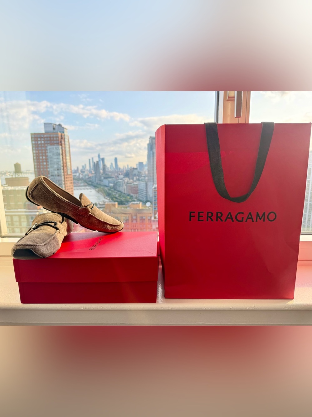 Salvatore Ferragamo Suede Gancini Driving Loafers – Men’s 10 D - Picture 3 of 16
